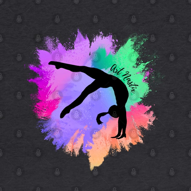 Gymnast Silhouette Art by Art Nastix Designs